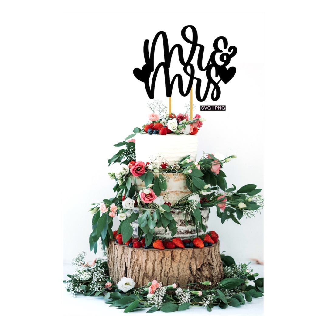 Mr & mrs cake topper svg, wedding cake topper svg, bride and - Inspire ...
