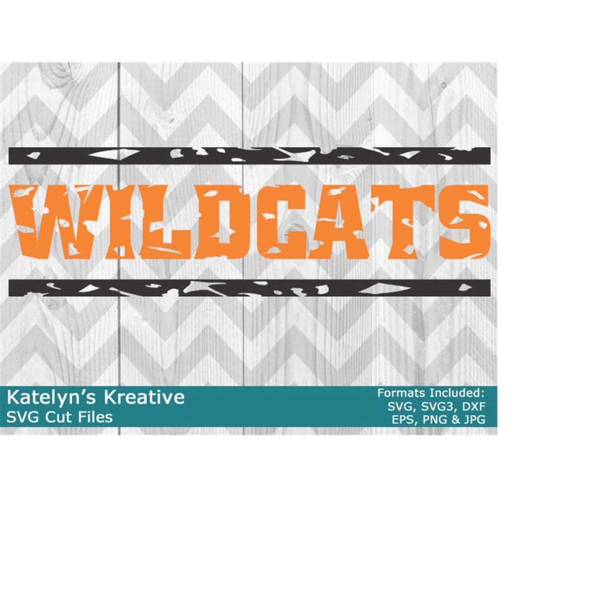 Wildcats Distressed SVG Files - Inspire Uplift