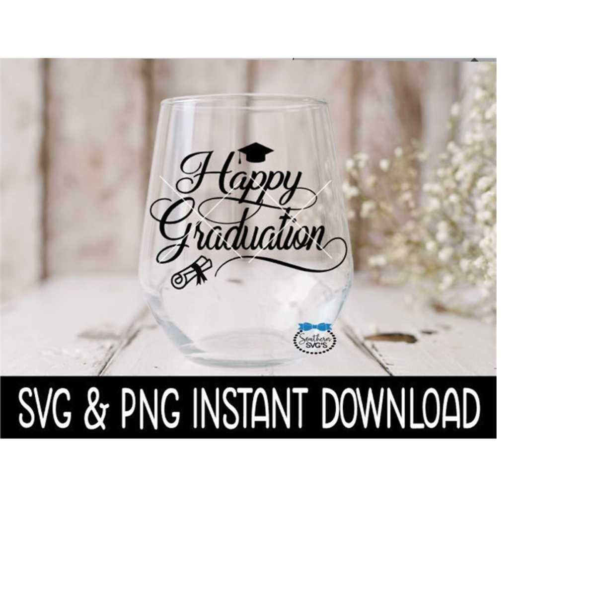 Happy Graduation SVG, Graduation Favors SVG PNG Files, Insta | Inspire ...