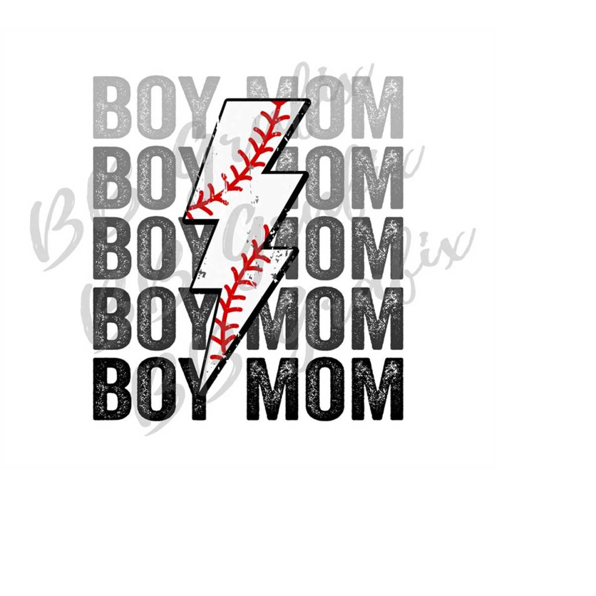 Digital Png File 2 Separate Designs Mama Mama's Boy Stacked - Inspire Uplift