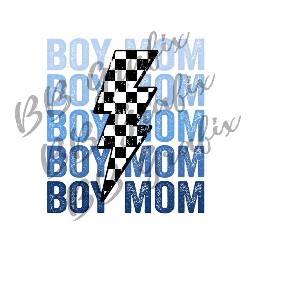 Digital Png File 2 Separate Designs Mama Mama's Boy Stacked - Inspire Uplift