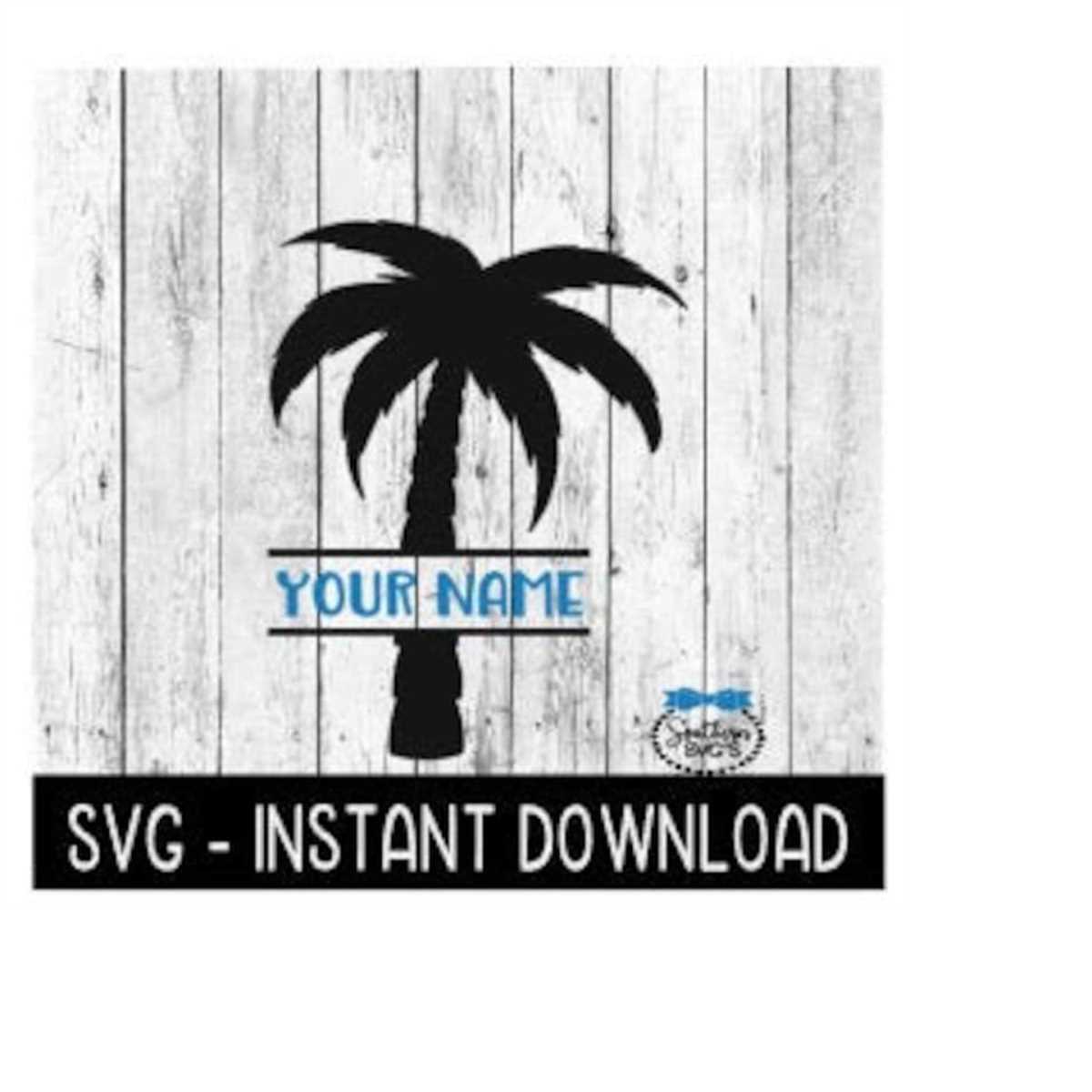 Palm Tree Frame SVG, Beach Summer SVG, SVG Files Instant Dow | Inspire ...