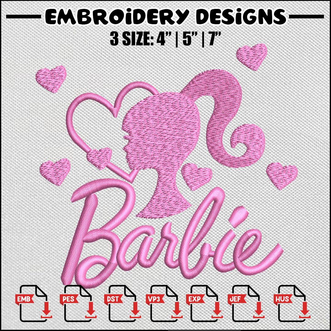 Barbie embroidery design, Barbie embroidery, Princess design - Inspire