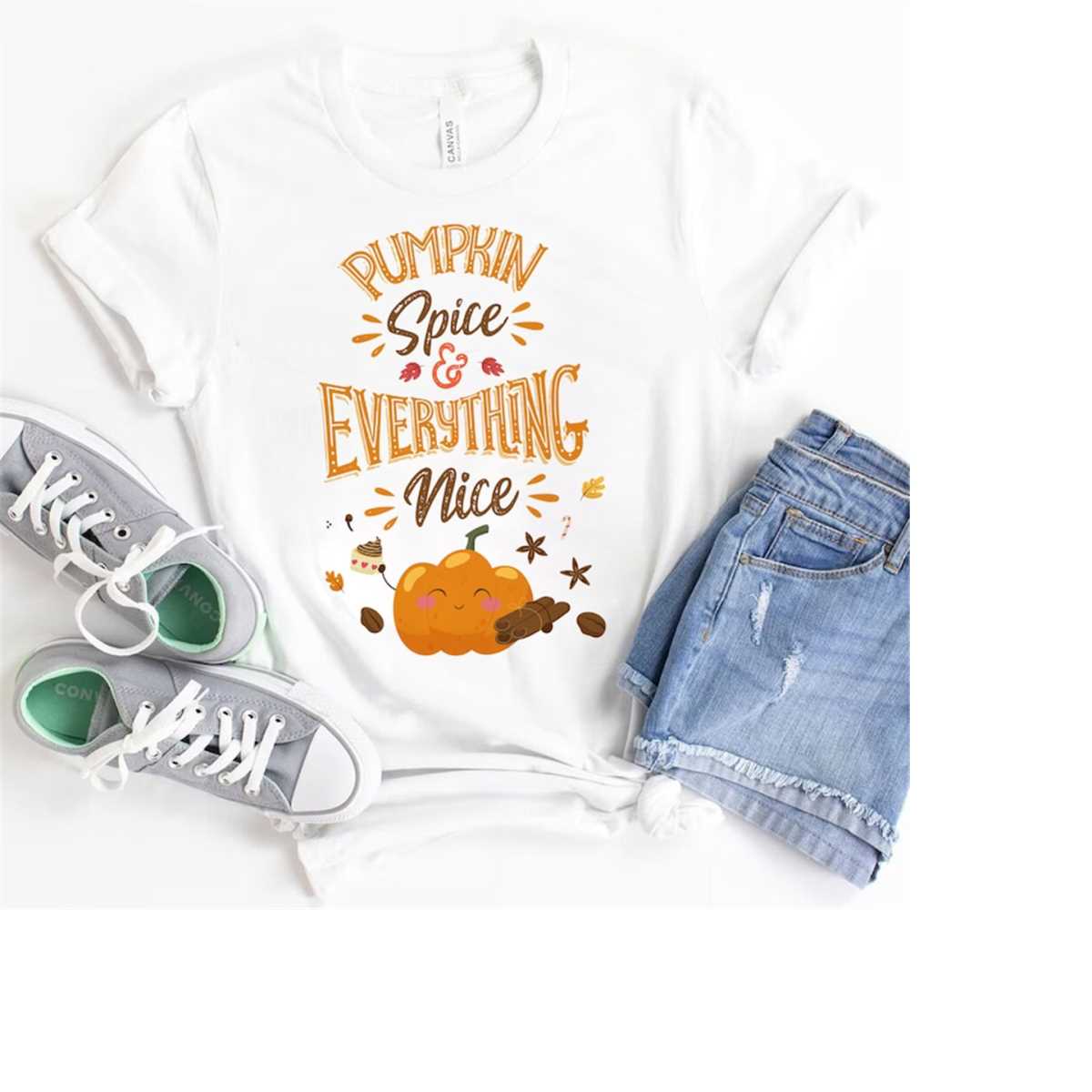 Pumpkin Spice and Everything Nice Png, Fall PNG, Fall Shirt - Inspire