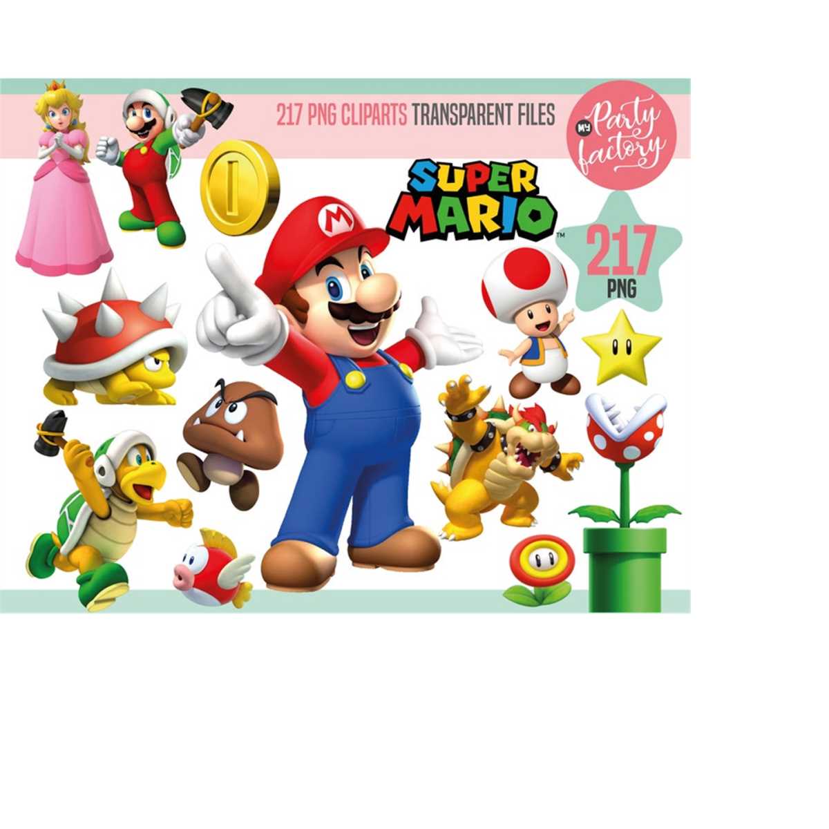217 PNG Super Mario clipart,transparent images, printable ma | Inspire Uplift