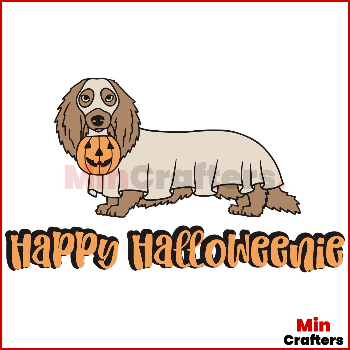 Dachshund Ghost Dog Happy Halloween SVG FIle For Cricut | Inspire Uplift