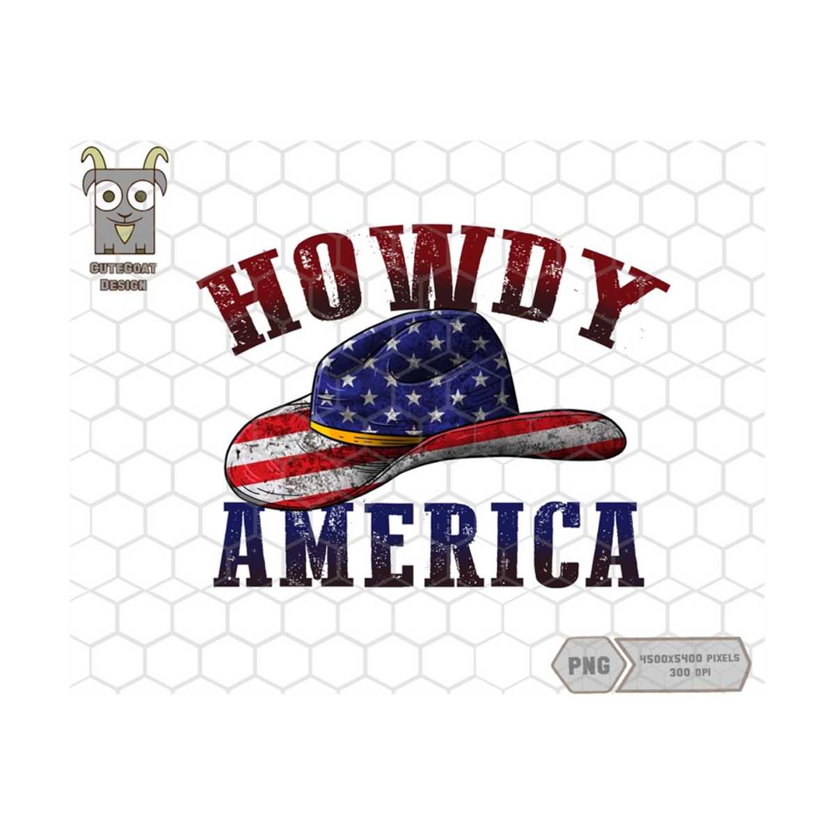 Howdy America Crop tshirt main image 1