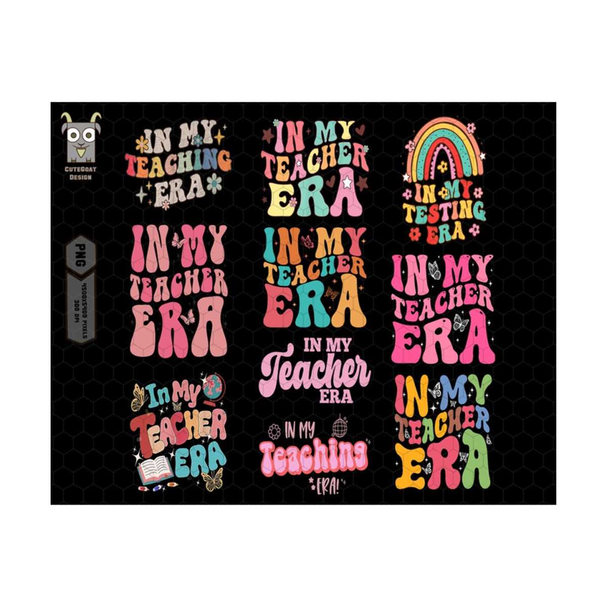 In My Teacher Era PNG Bundle, Teacher Era Png, Teacher tshir - Inspire