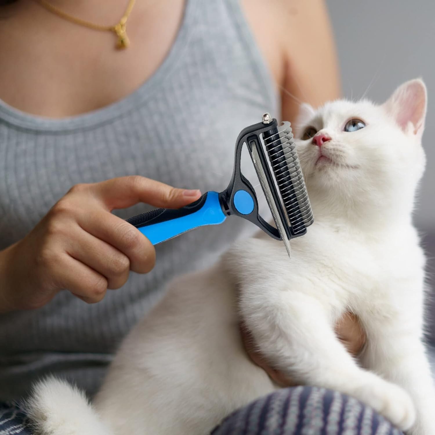 Cat Undercoat Rake Comb for Pet Grooming | Inspire Uplift