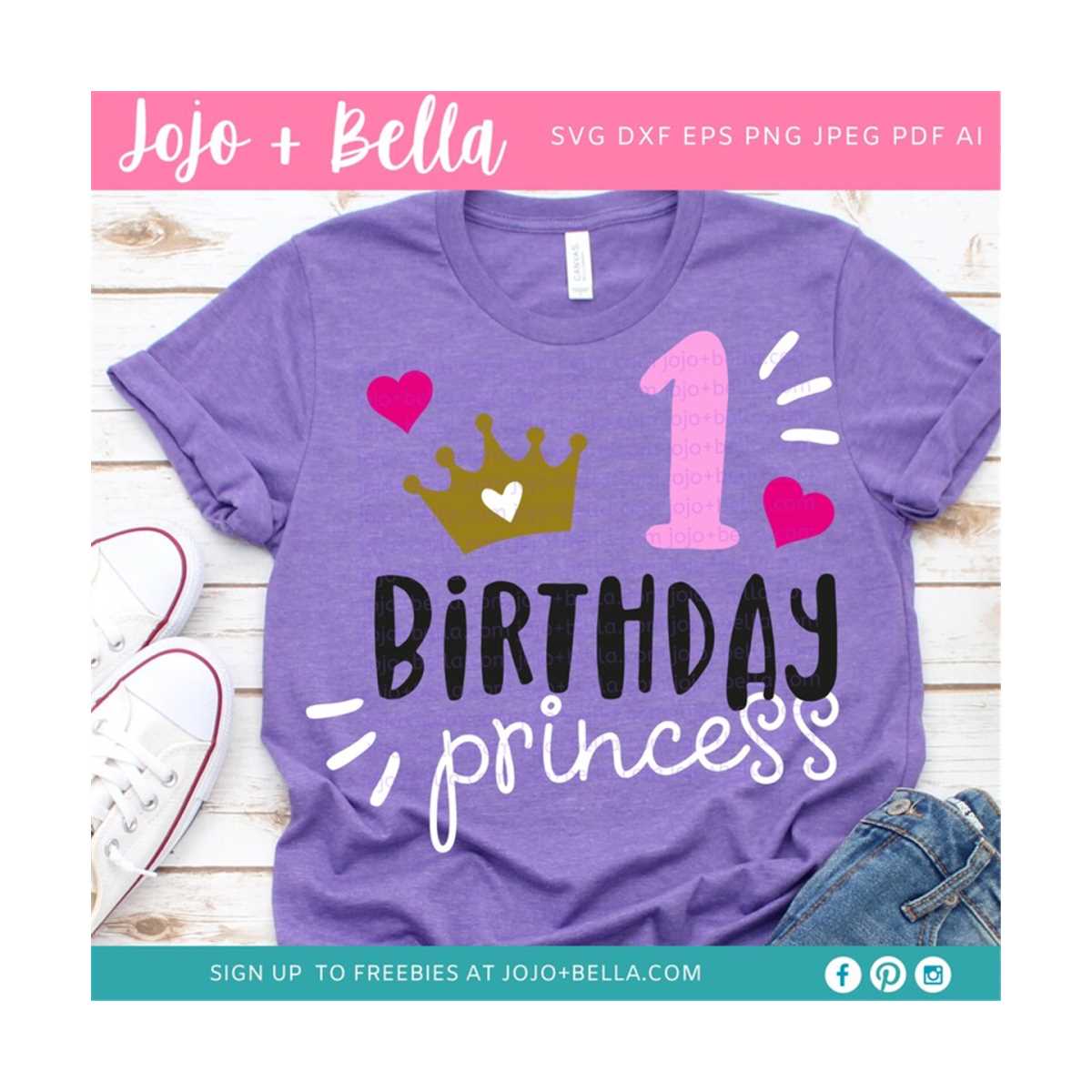 1st Birthday svg, Baby girl svg, Princess svg, Happy birthda - Inspire