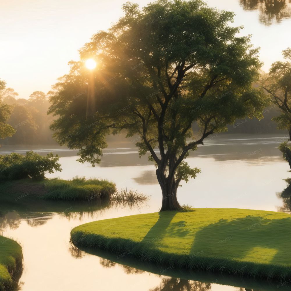 Sunset Beach 42 Pattern Tileable Repeating Pattern | Inspire Uplift