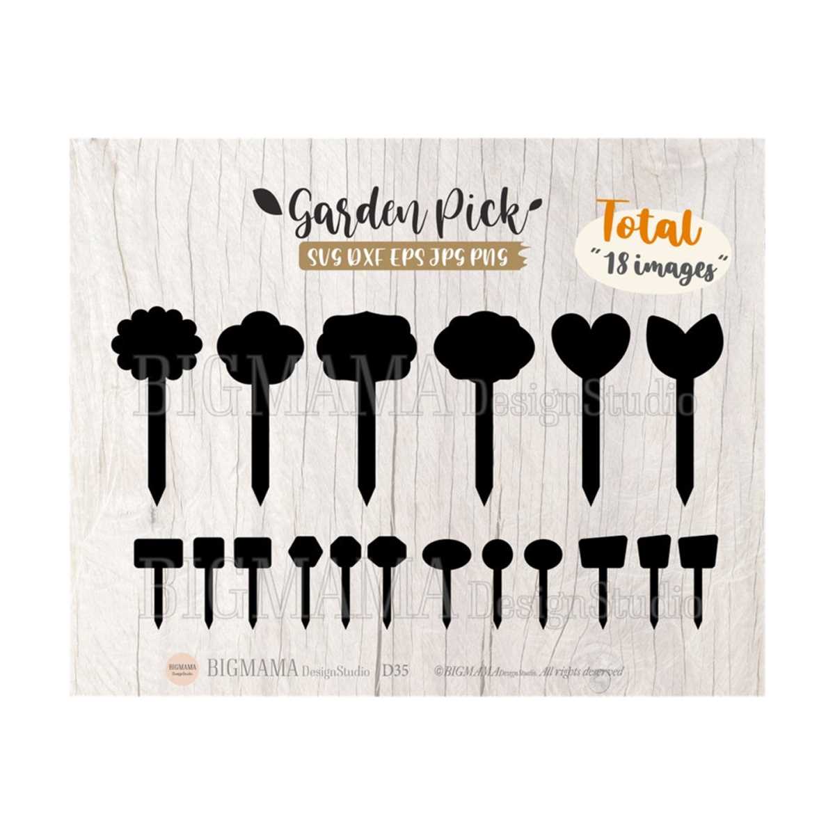 Garden Pick Svg,Garden Markers,Plant pick labels,Bundle,DXF, Inspire