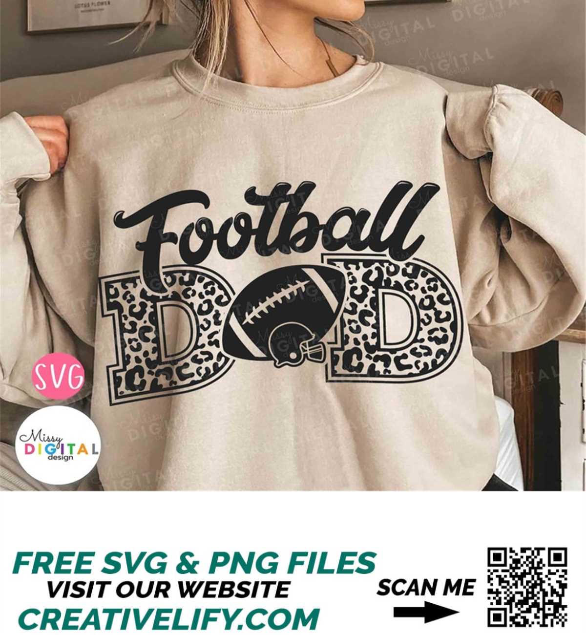 Football Dad SVG, Football SVG, Football Shirt SVG, Football Inspire