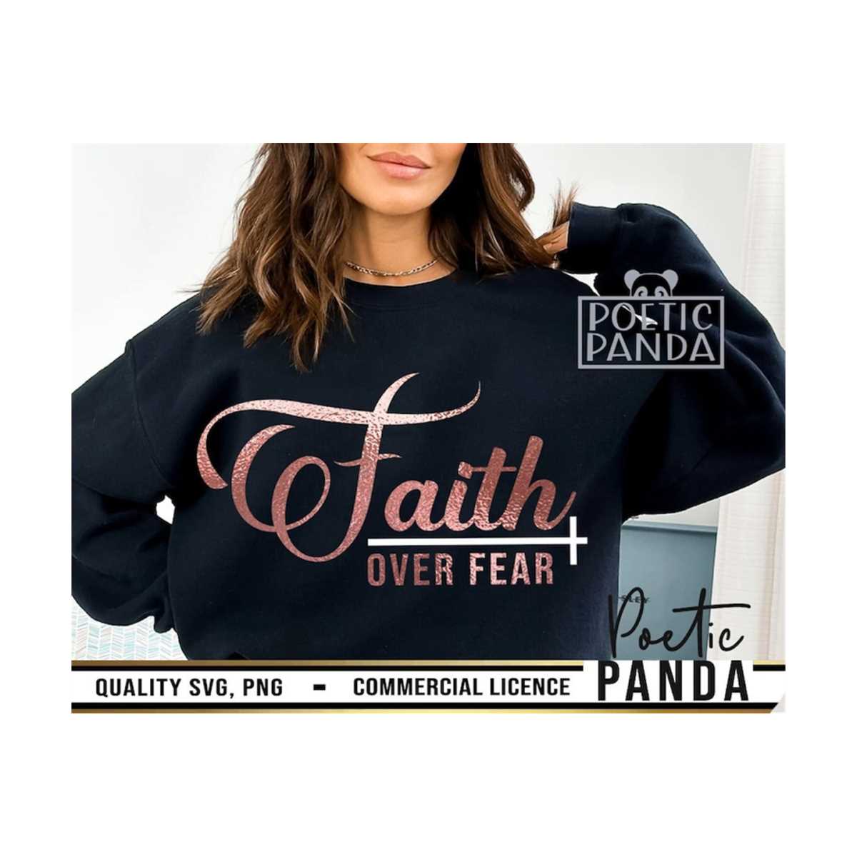Faith Over Fear SVG PNG, Jesus Svg, Christian Svg, Faith Svg | Inspire ...