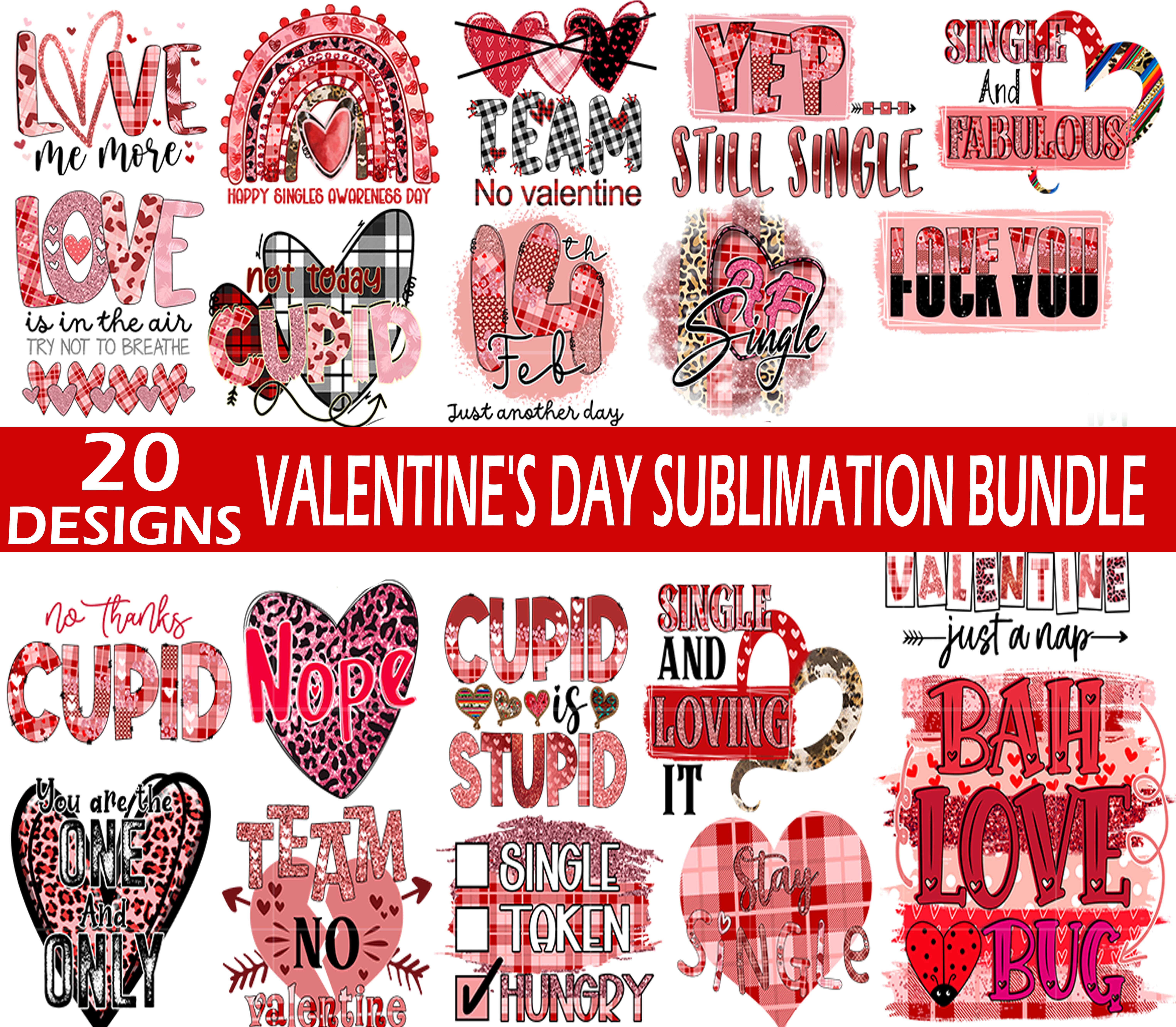 20 Valentines day Sublimation, Valentines Day Sublimation bu | Inspire ...