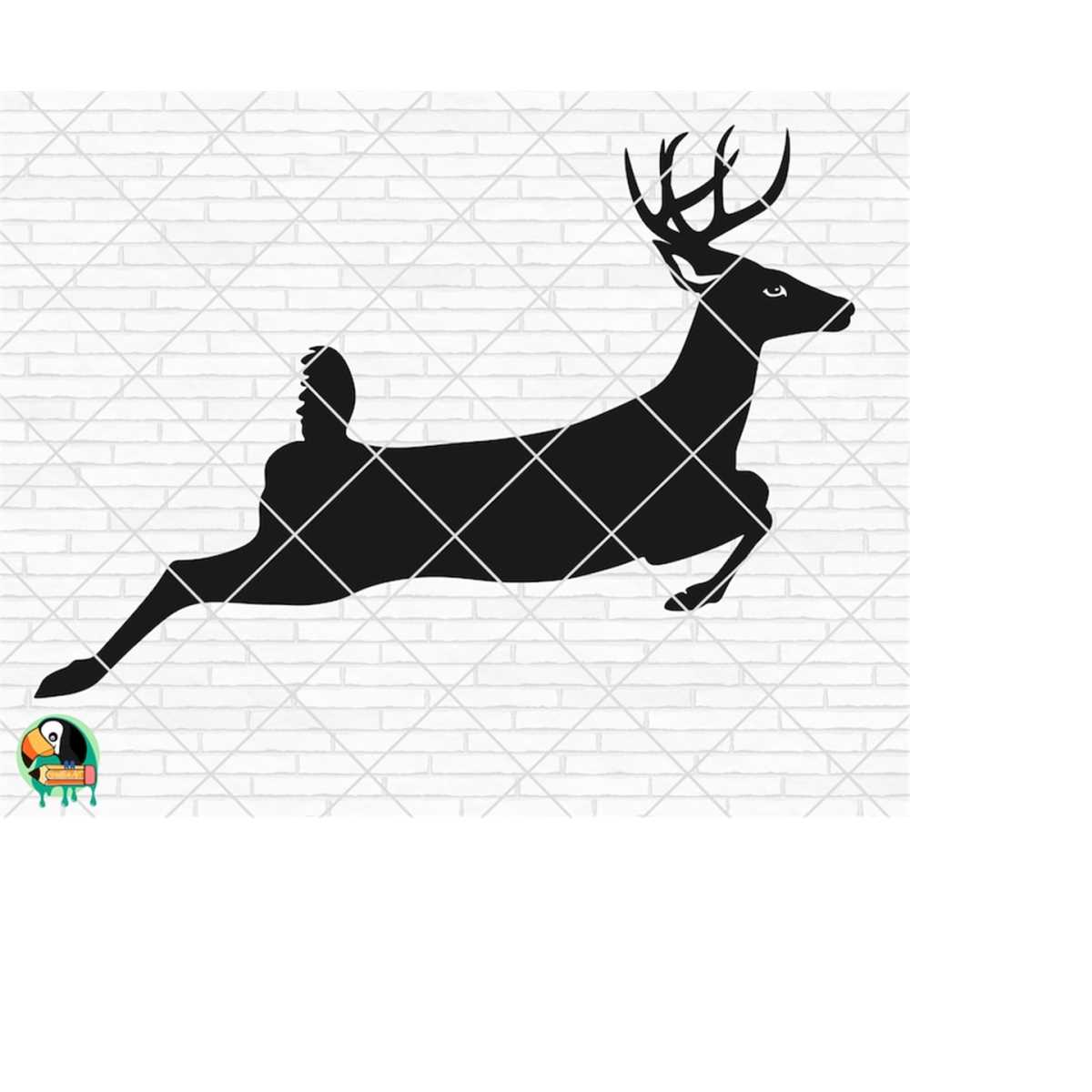 Running Deer SVG, Deer svg, Deer Head svg, Deer Vector, Deer Inspire