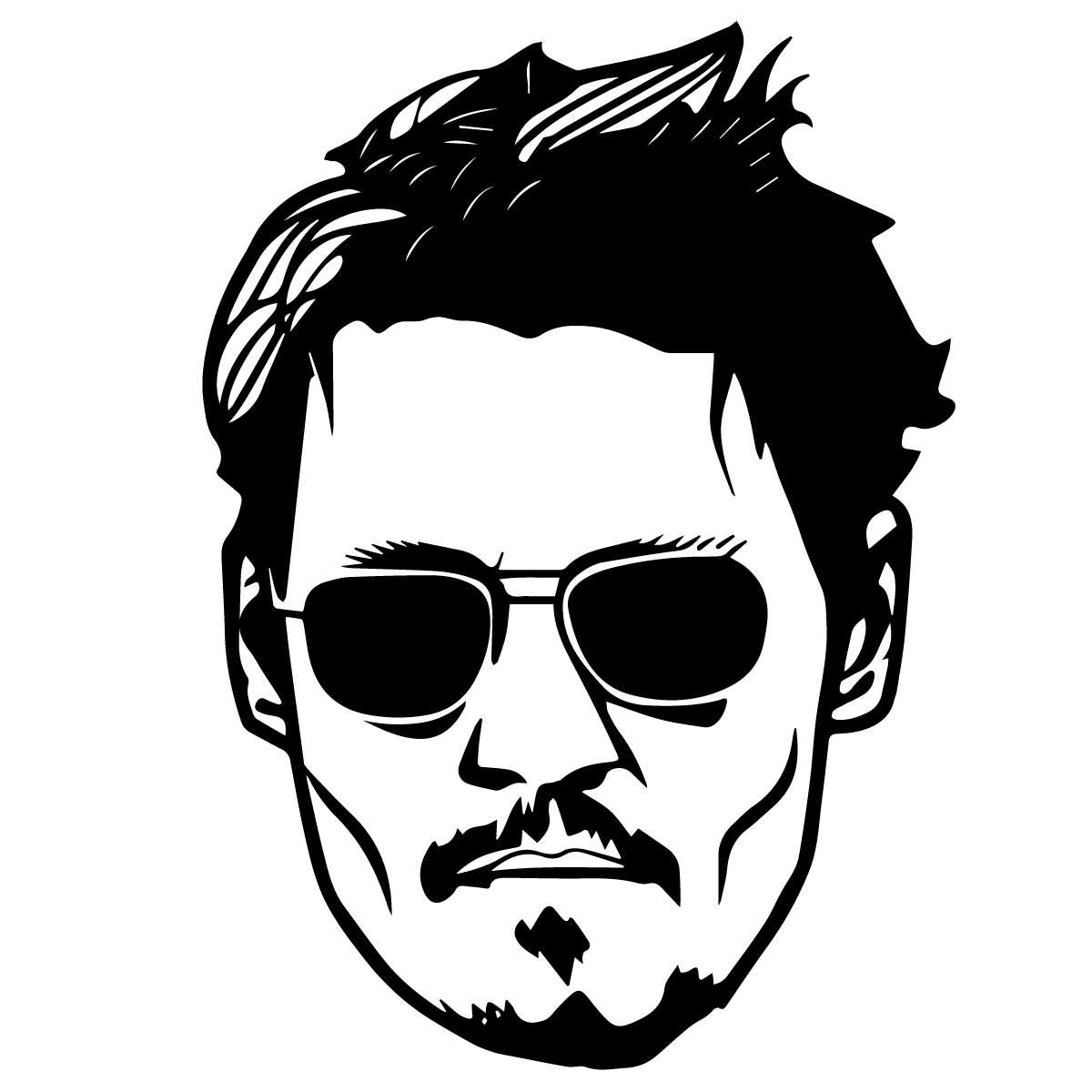 Johnny Depp Svg, Justice For Johnny SVG Silhouette, Movies S | Inspire ...