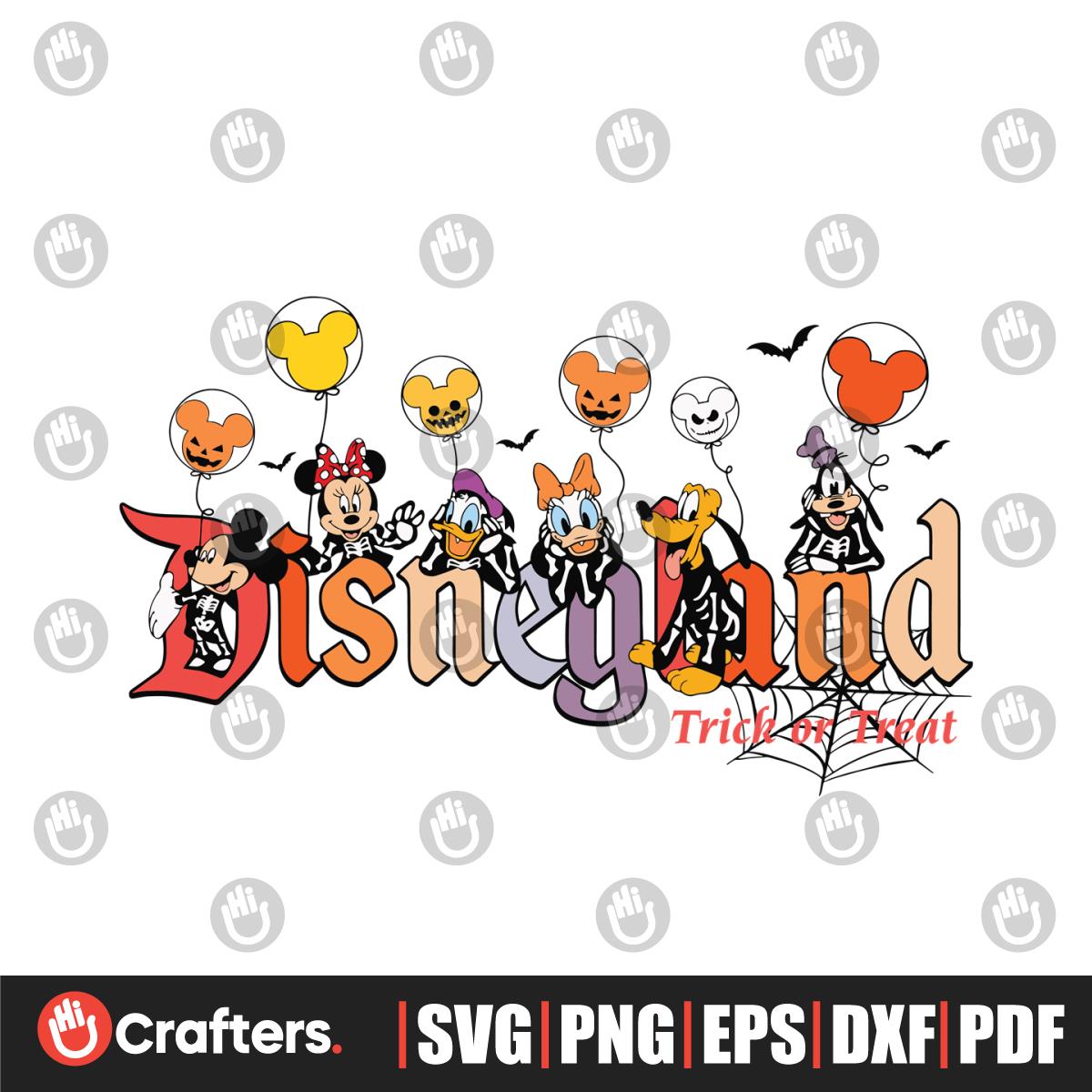 Disneyland Halloween Trick Or Treat SVG File For Cricut - Inspire Uplift