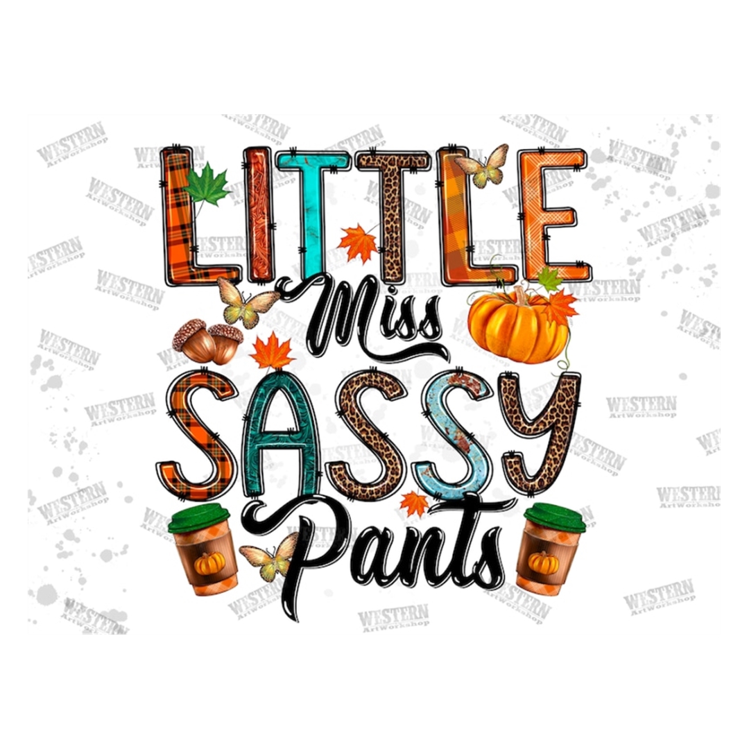 Little Miss Sassy Pants png, Fall Png, Western PNG, Sublimat - Inspire ...