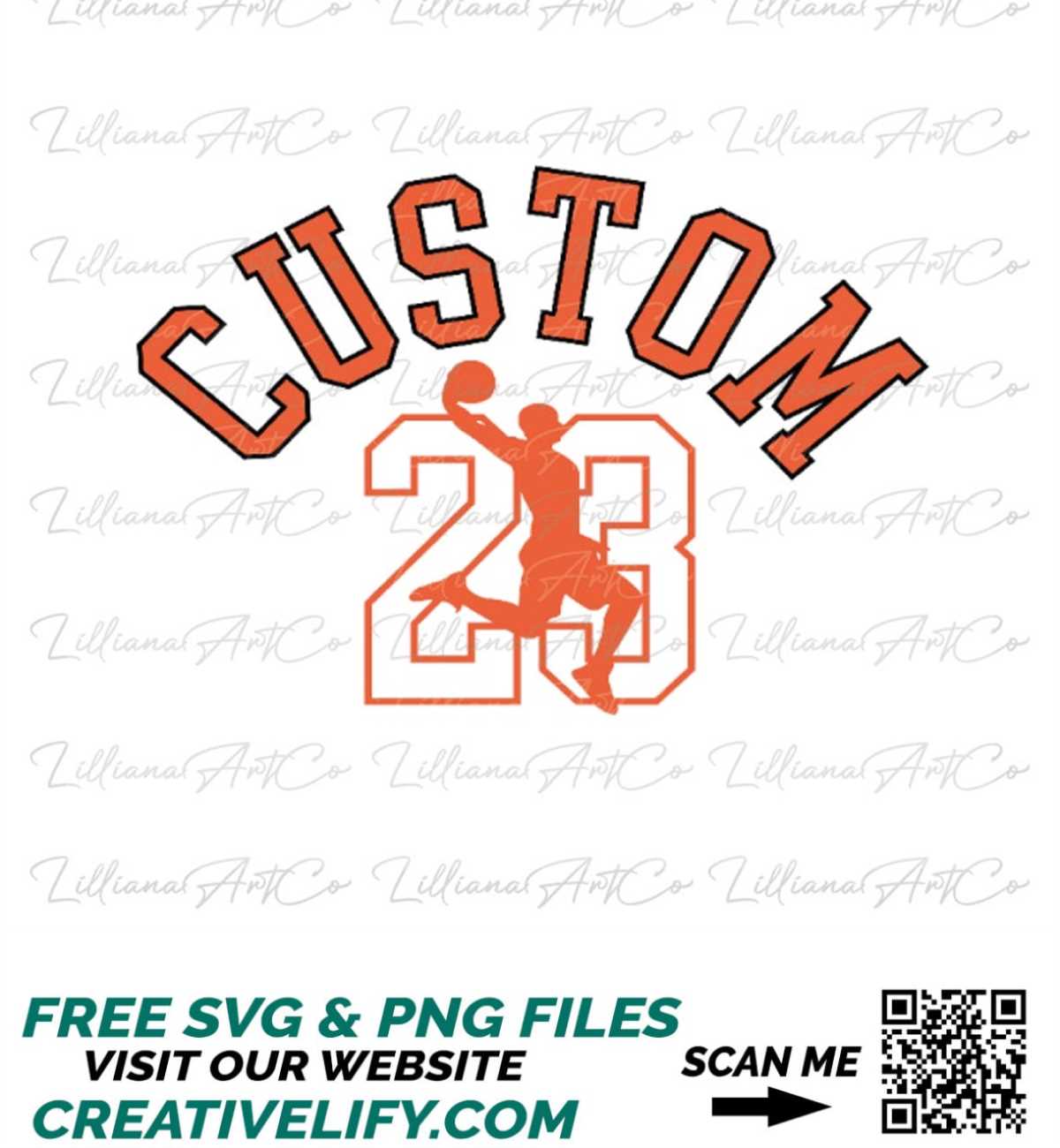 Basketball Number Custom Design SVG Basketball SVG Files Inspire