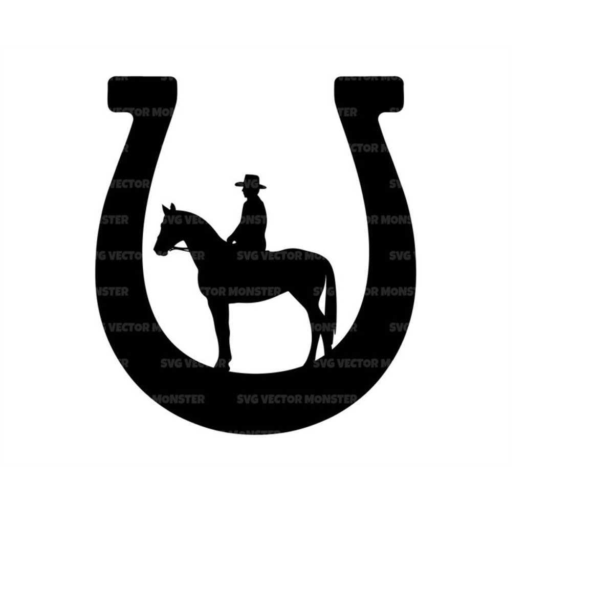 Cowboy Svg, Horse Svg, Horseshoe Svg, Western Svg, Rodeo Svg Inspire