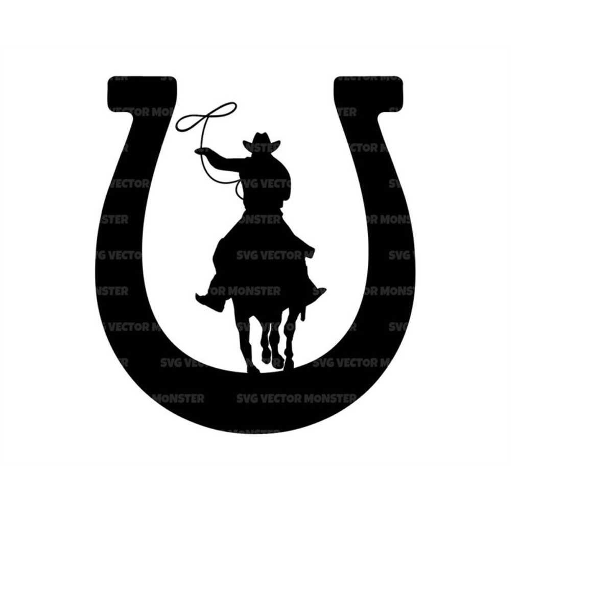 Cowboy Svg, Horseshoe Svg, Horse Svg, Lasso Rope Svg. Vector | Inspire ...