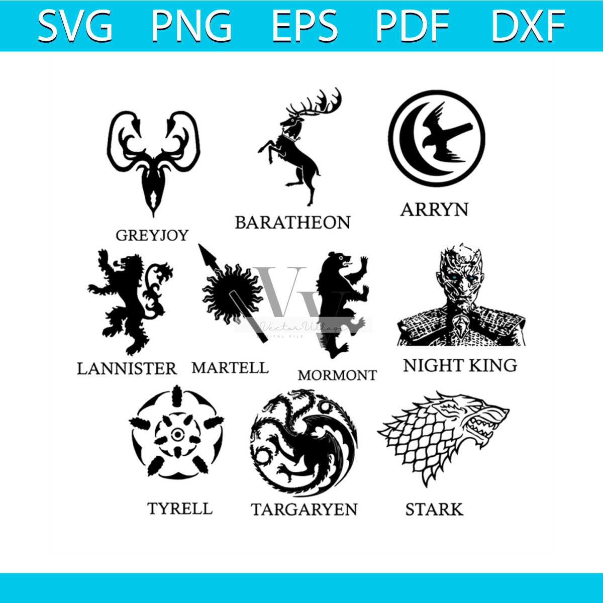 Game of thrones symbol svg bundle, Game Svg, Game Of Throne | Inspire ...