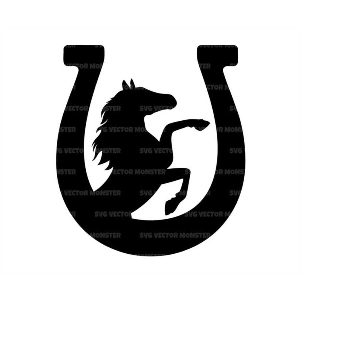 Standing Horse Svg, Prancing Horse Svg, Horseshoe Svg. Vecto Inspire