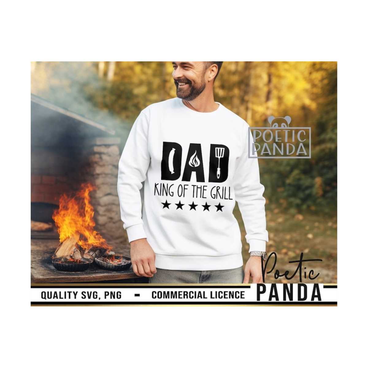 King Of The Grill SVG PNG, Apron Svg, Grill Svg, Grill Maste - Inspire