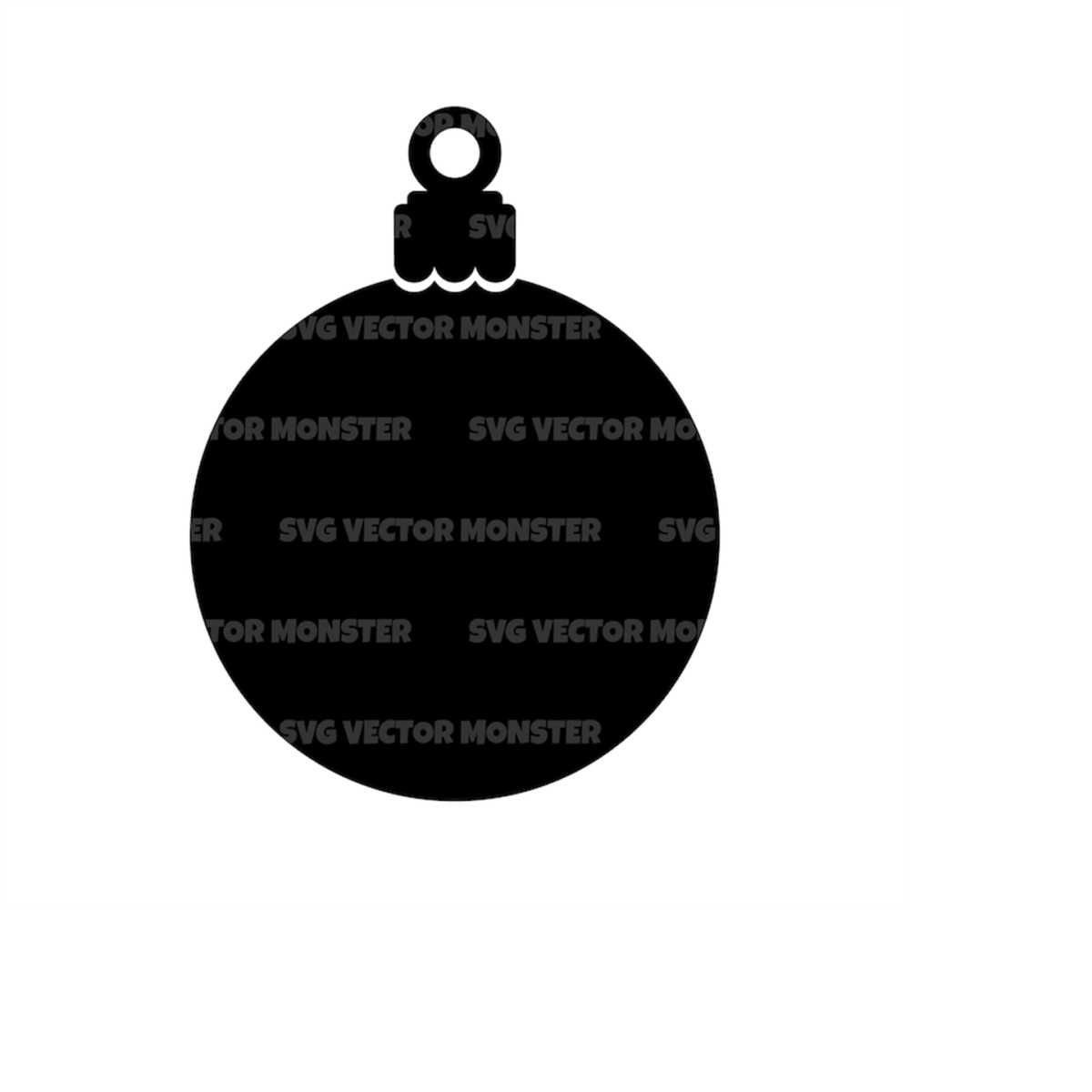 Christmas Ball Ornament Svg. Vector Cut file for Cricut, Sil Inspire