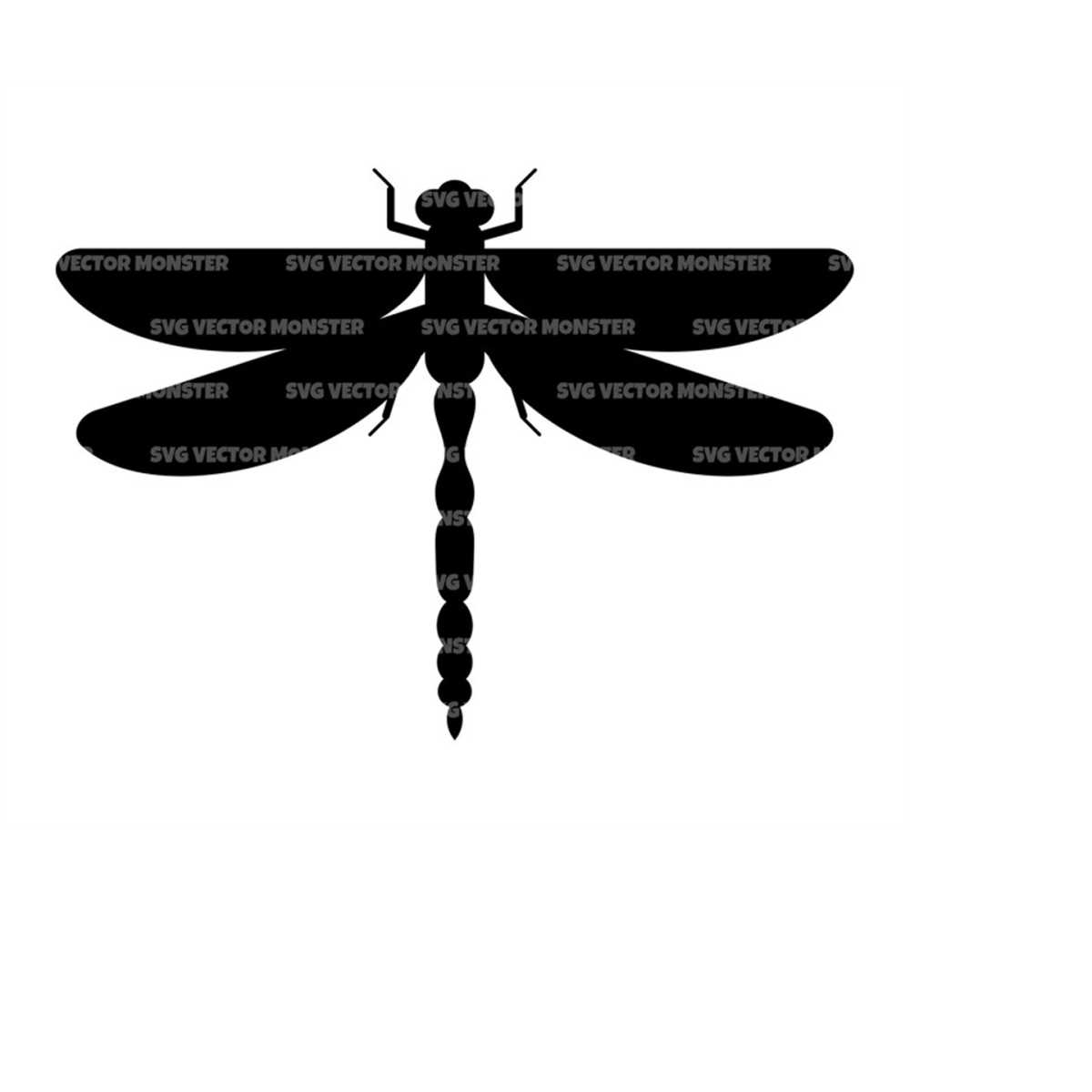 Dragonfly Svg Insect Svg Bug Svg Vector Cut File For Cric Inspire