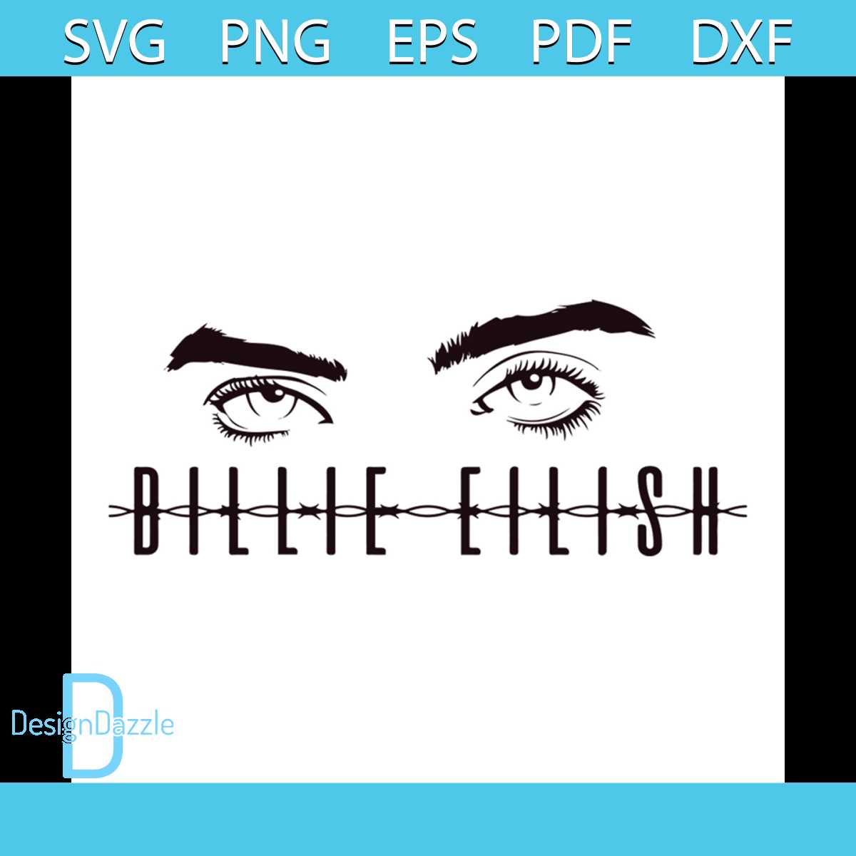Billie Eilish Eyes Svg, Famous People Svg, Billie Eilish, Bi | Inspire