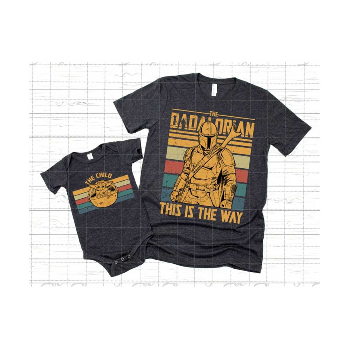 T-shirt Humoristique 'Dadalorian' Pour La Fête Des Pères - Homme - Coton Gildan - Taille Au Choix