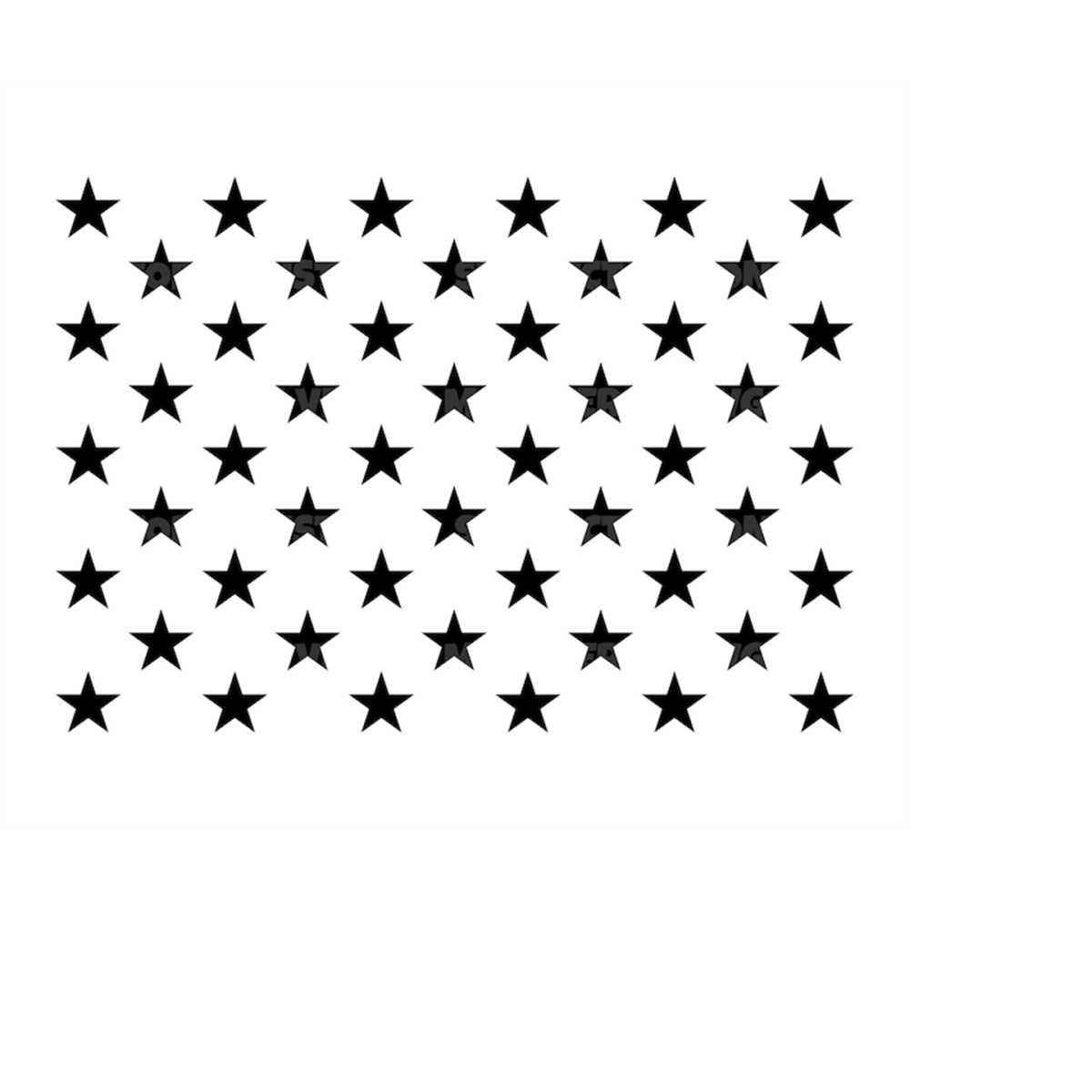 American Flag Stars Svg, Stars of 50 States Svg, Vector Cut Inspire