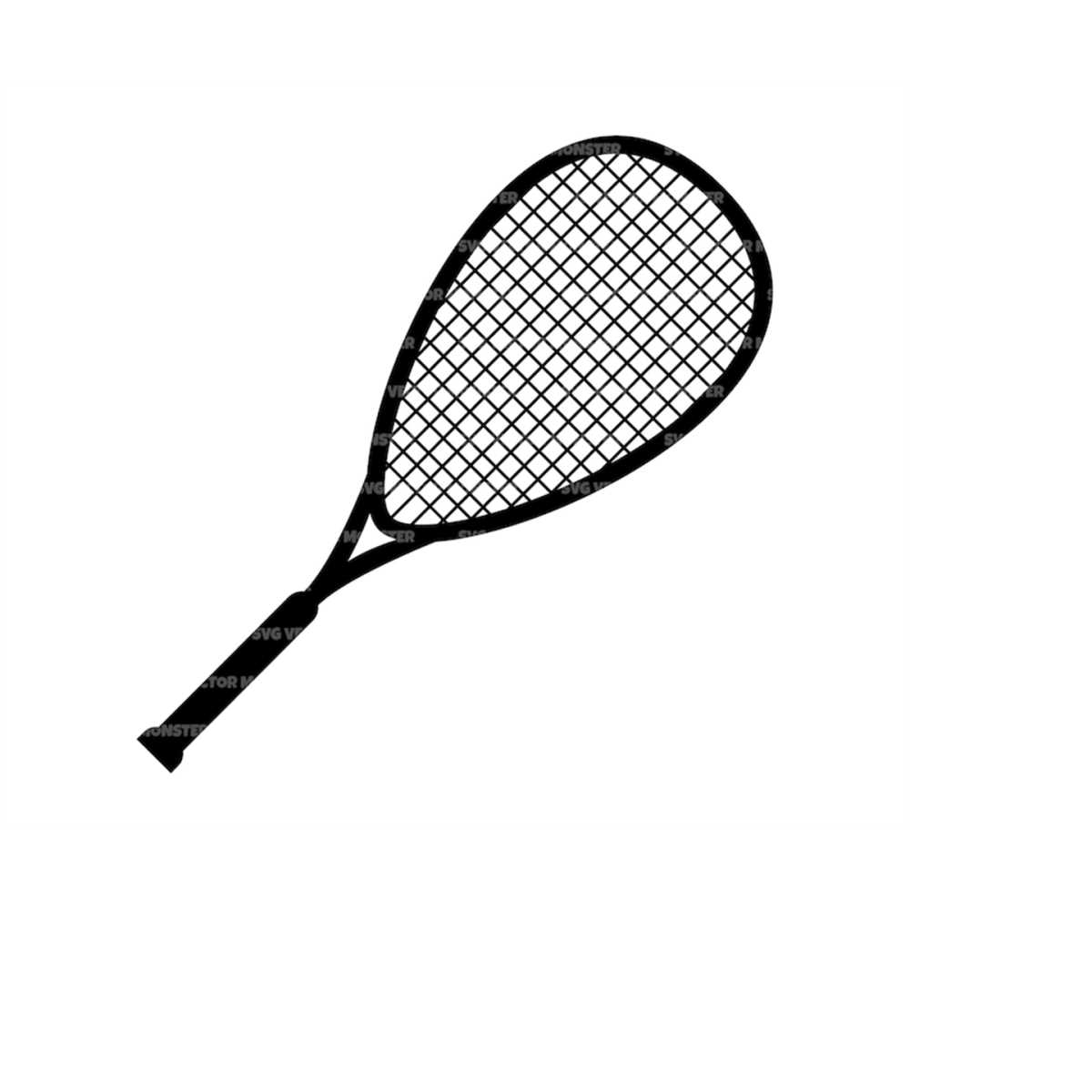 Squash Racket Svg, Tennis Racket Svg. Vector Cut file for Cr Inspire Uplift