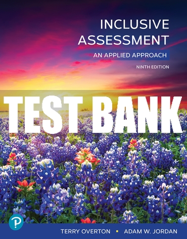Test Bank For Inclusive Assessment: An Applied Approach 9th | Inspire ...