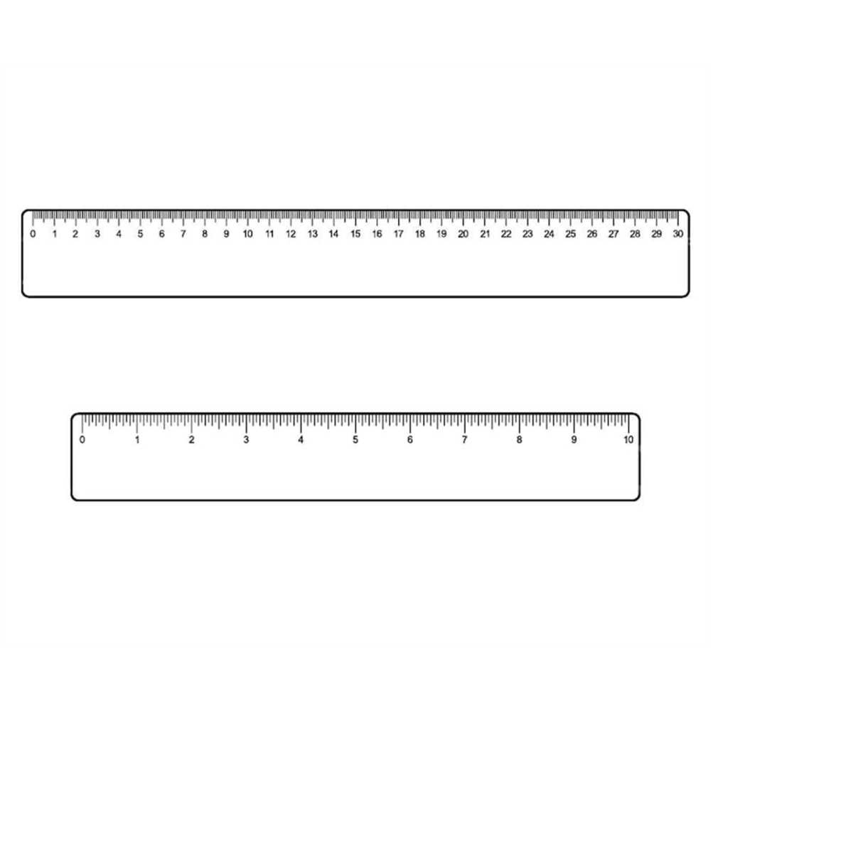 Inch and Centimeter Rulers Svg. Vector Cut file for Cricut, | Inspire ...