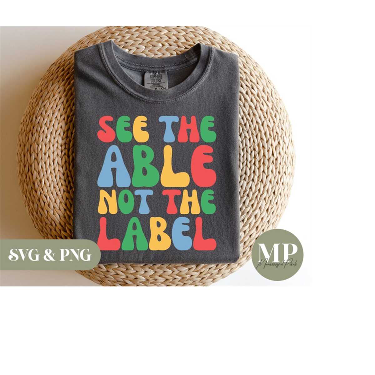See The Able Not The Label | Autism Awareness SVG & PNG | Inspire Uplift