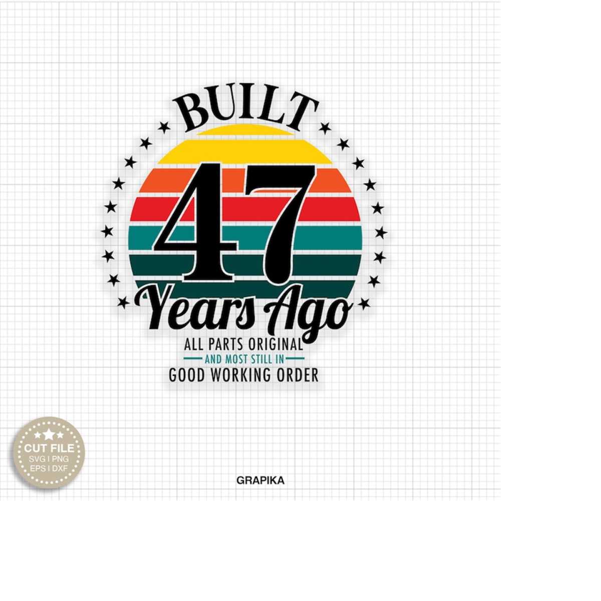 47th birthday Svg Vintage 47th Birthday svg 47th svg happy 4 | Inspire ...