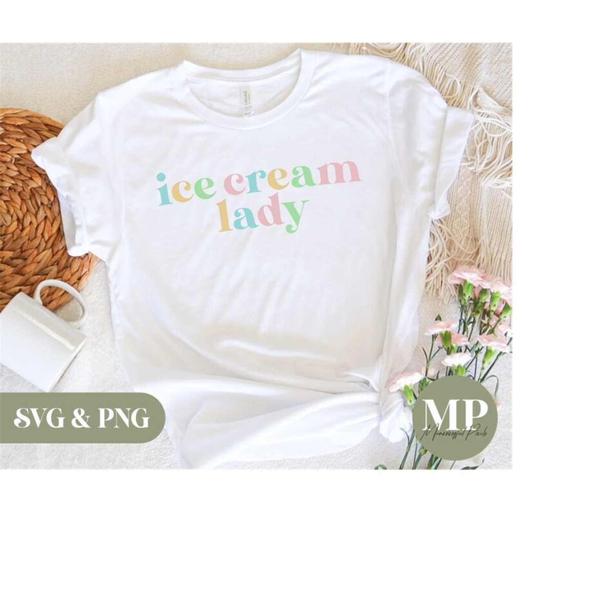 Ice Cream Lady Ice Cream SVG & PNG Inspire Uplift