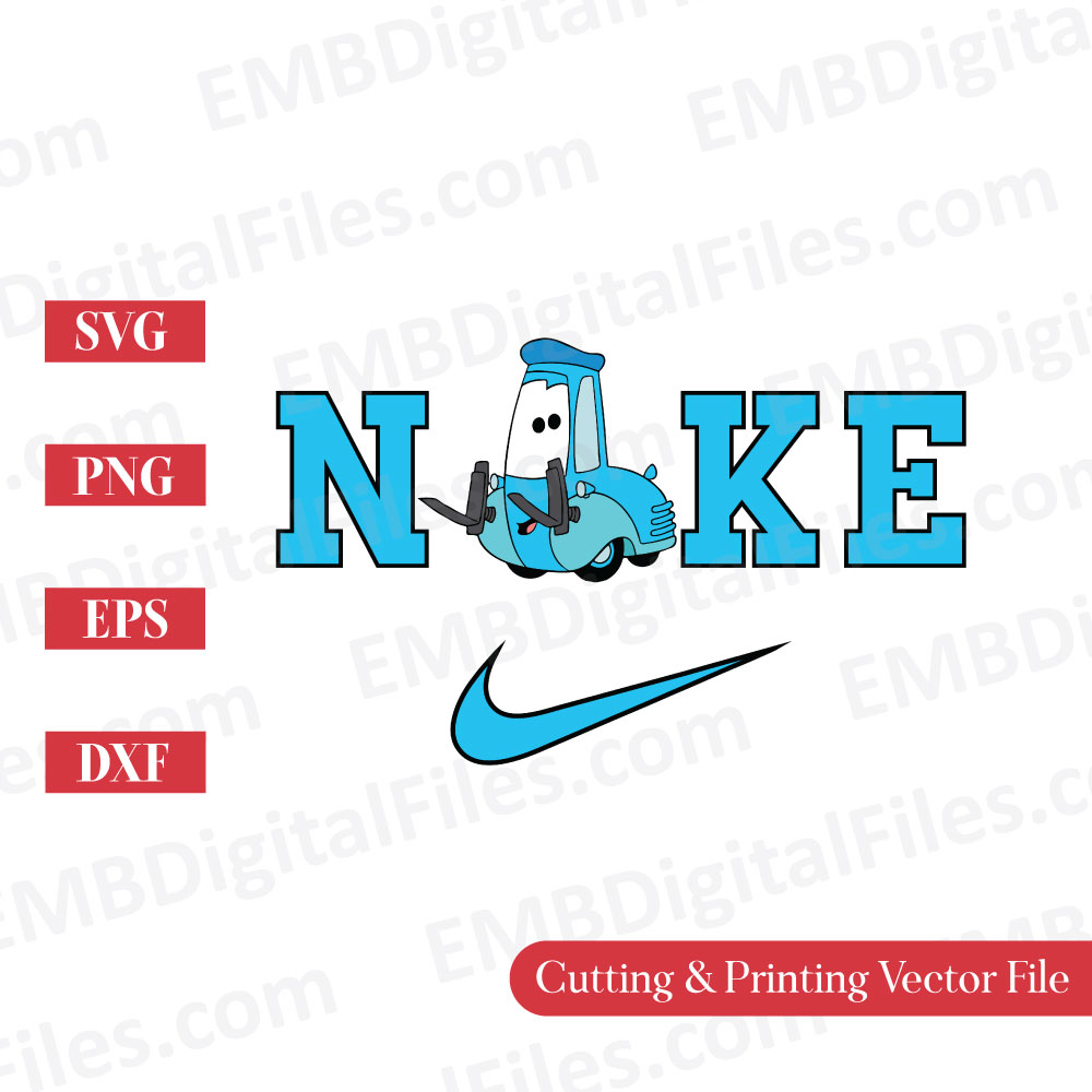 Nike Swoosh Disney Guido cars SVG for Cricut - Inspire Uplift