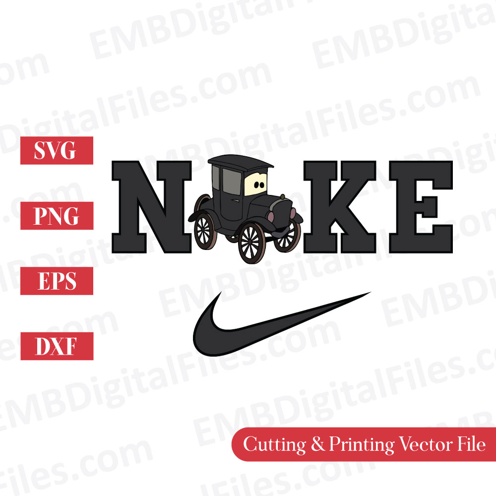 Nike Swoosh Disney Lizzie cars SVG for Cricut - Inspire Uplift