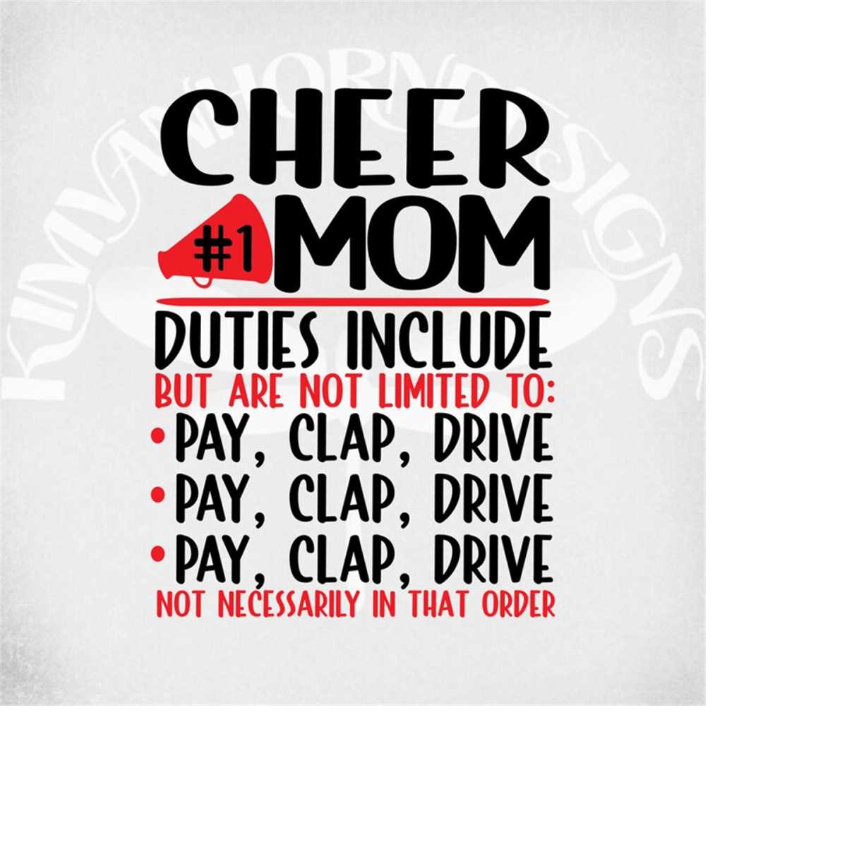 Cheer Mom svg, Cheerleader svg, Cheer Mom Duties Include Pa Inspire