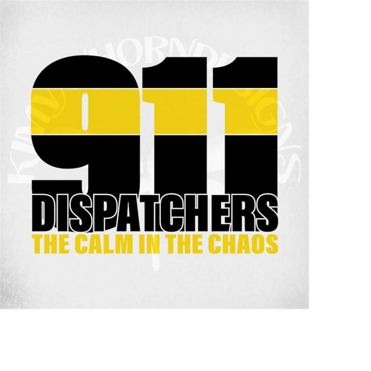 911 Dispatchers svg and dxf Cut Files, Calm In The Chaos svg - Inspire