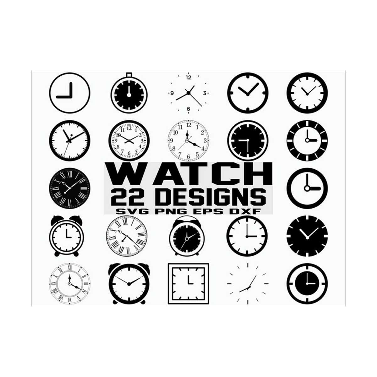 Clock SVG/ Watch SVG/ Time Svg/ Wall Clock Svg/ Clipart/ Cut | Inspire ...