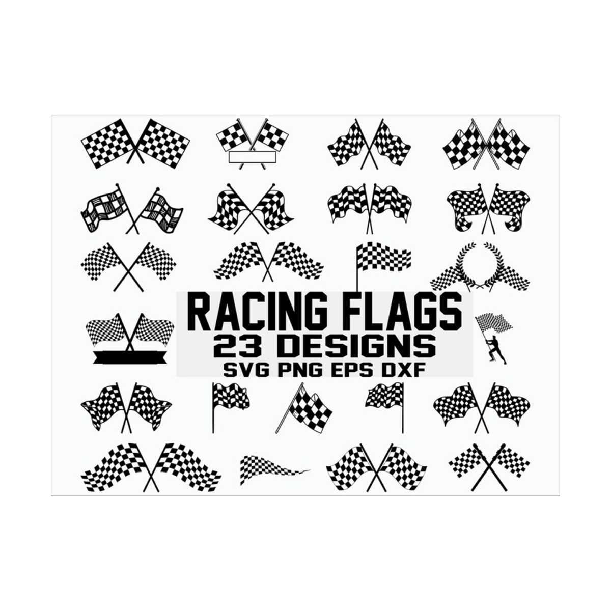 Racing Flag SVG/ Race Car Flag SVG/ checkered flag svg/ rall Inspire