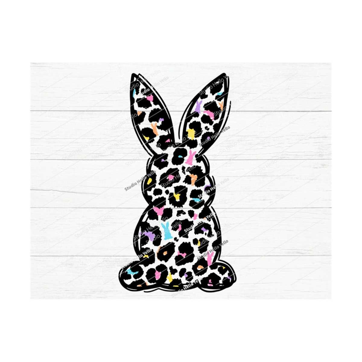 Leopard Print Bunny Svg, Png, Bunny Svg, Bunny Png, Easter S | Inspire ...