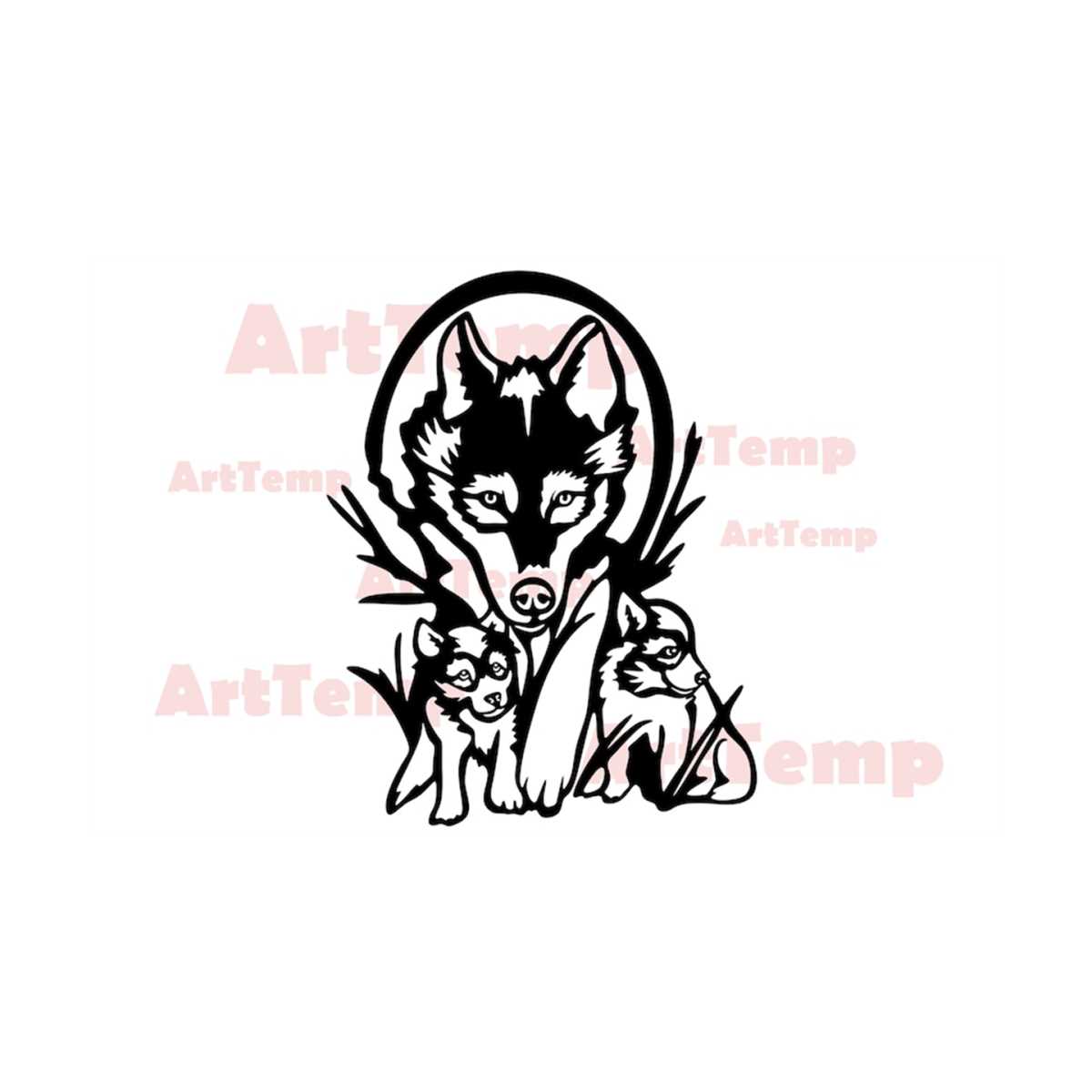 Timberwolf Dxf File Wolf wildlife DXF, Animals SVG file, svg for cricut, dxf for - Inspire ...
