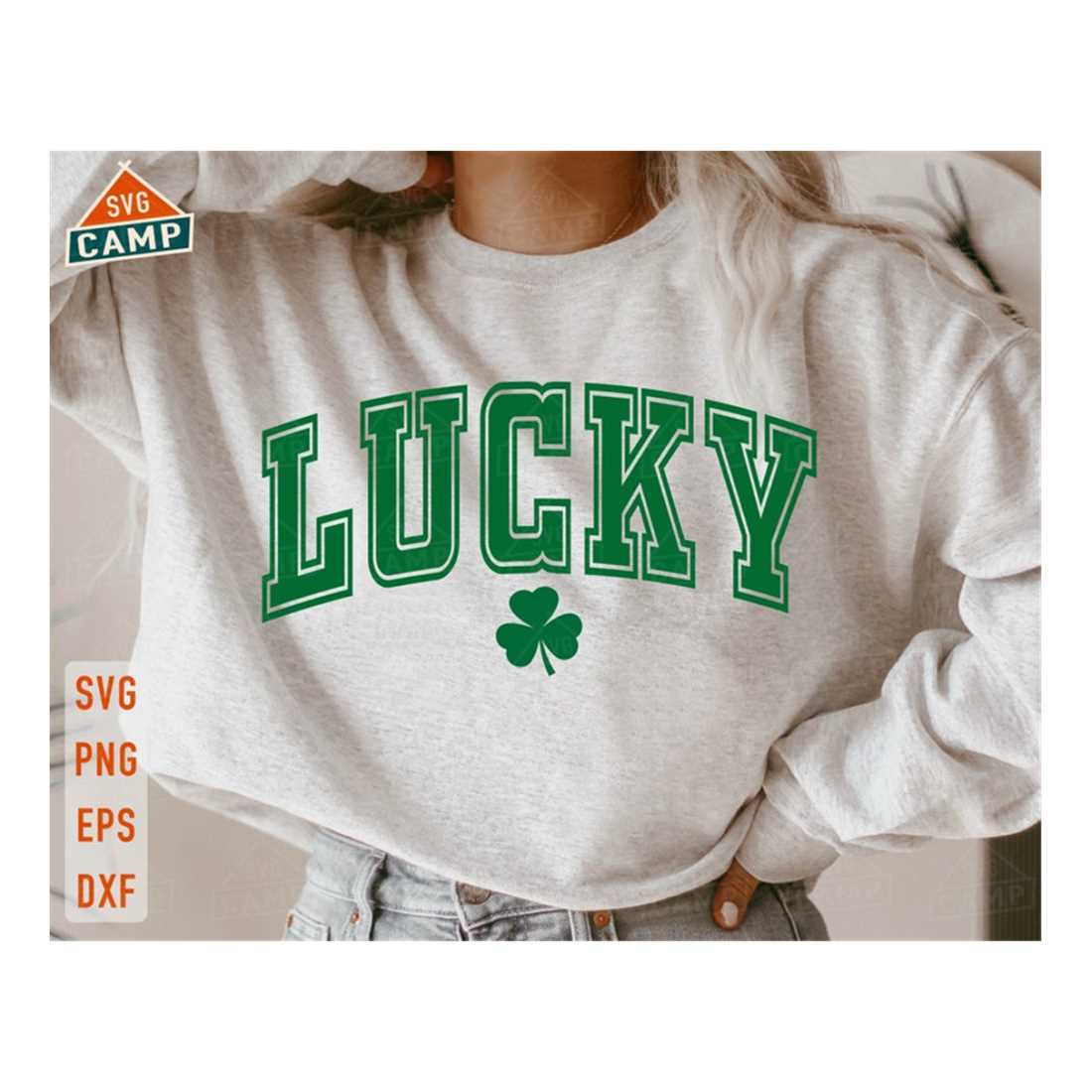 Lucky Svg, Happy go Lucky Svg, Lucky Png, Shamrock Svg, St P - Inspire