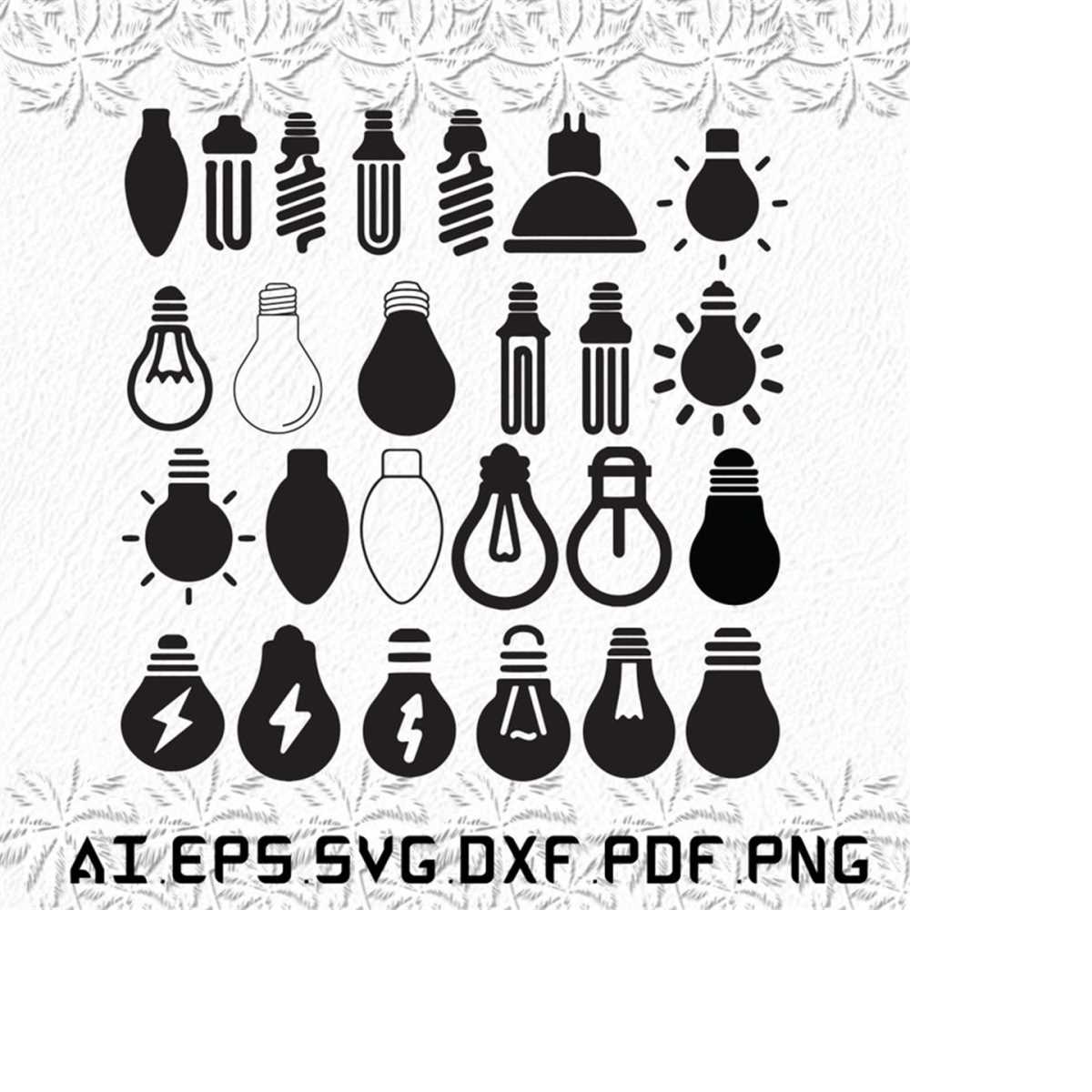 Light Bulb svg, Light Bulbs svg, Light svg, Bulb, yellow, SV - Inspire